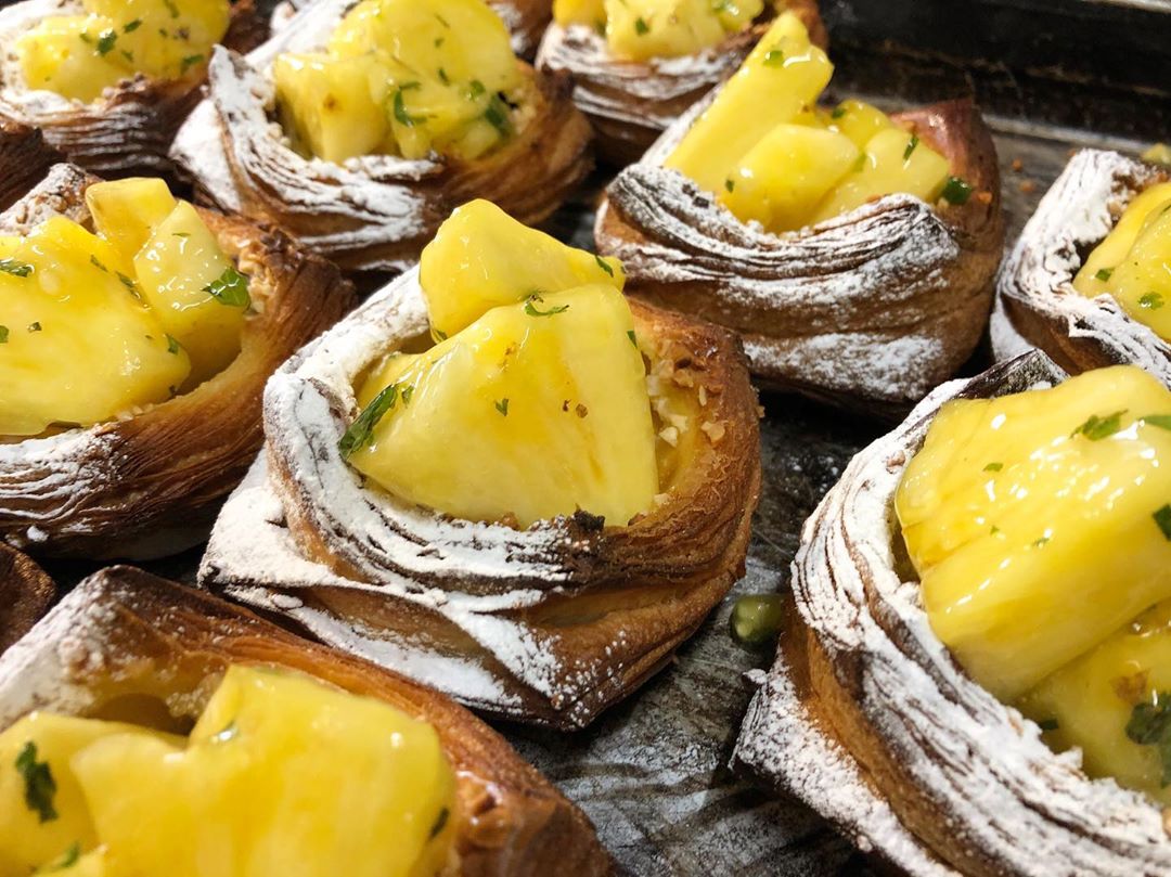 パイナップルとブルーベリーのデニッシュ（2019.07.04）