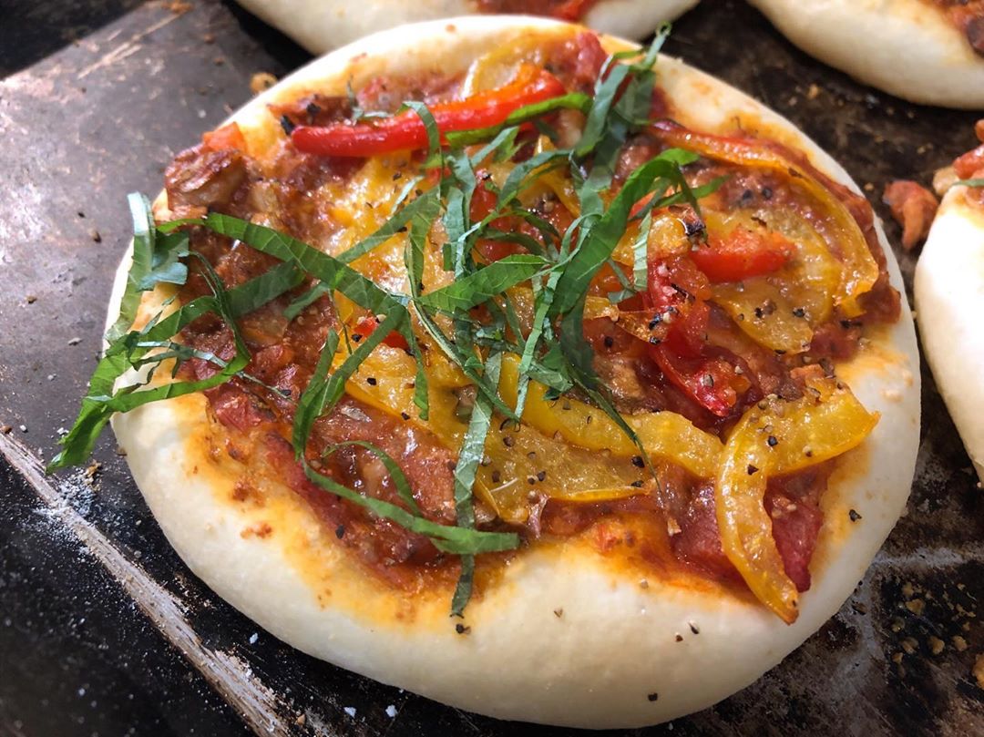 季節のフォカッチャ 鯖と大葉のフォカッチャチリソース（2019.08.22）