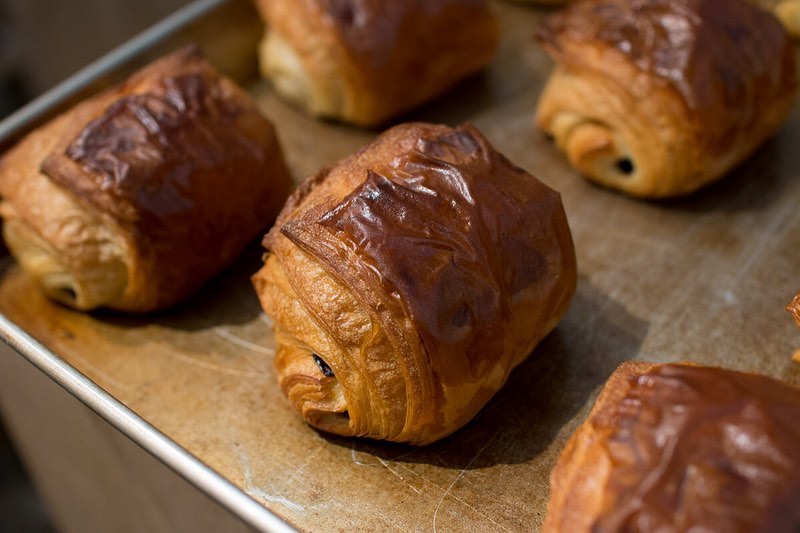 クロワッサン、パンオショコラが焼き上がっています（2019.09.21）