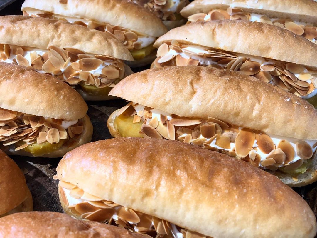 オパンの塩キャラメル安納芋サンド販売再開しました（2019.10.04）