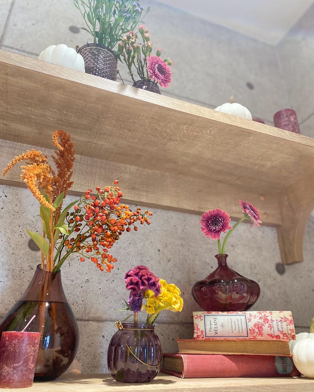 2020年9月のお花 店内はハロウィン仕様になっています（2020.09.24）