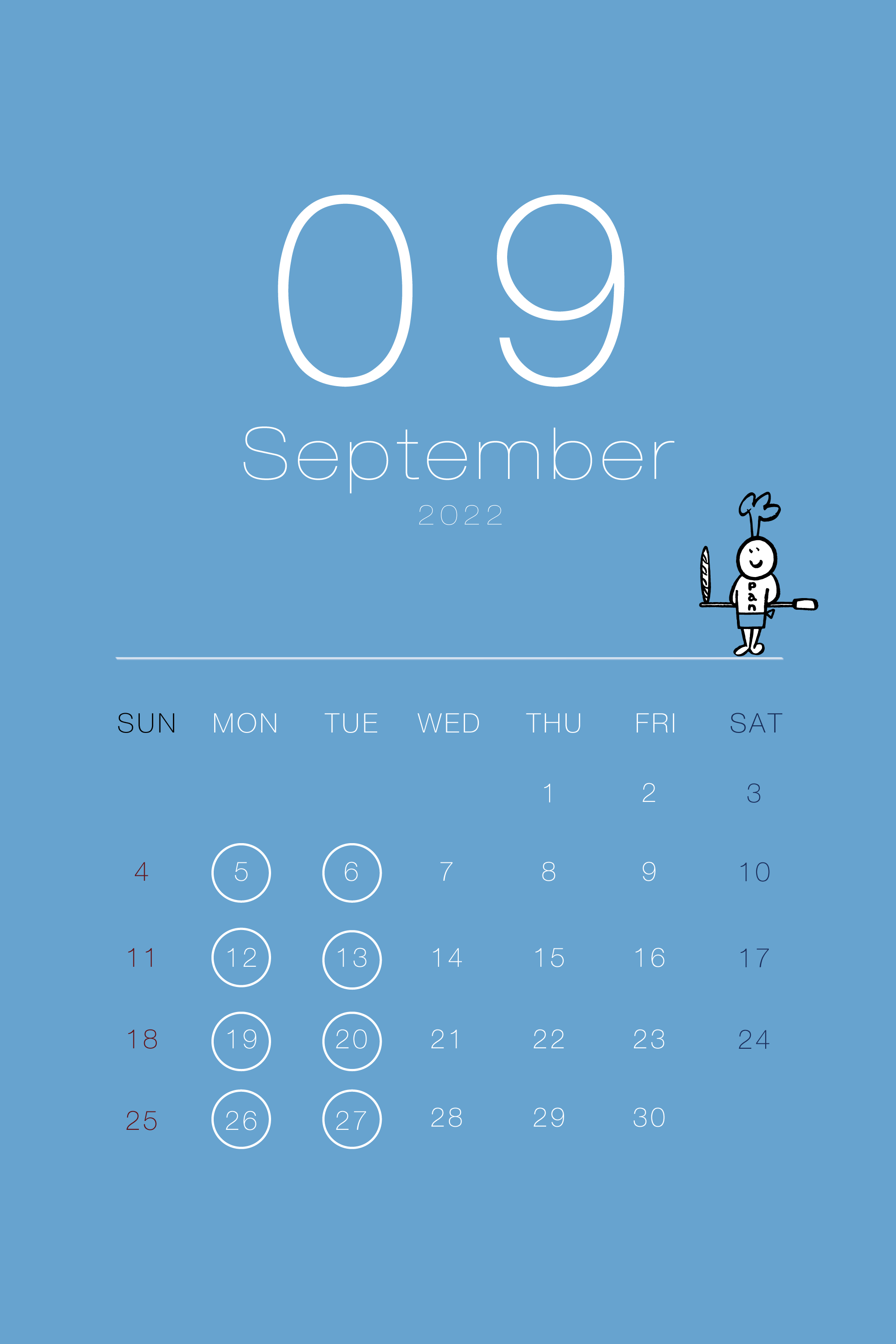2022年9月の営業日（2022.09.01）