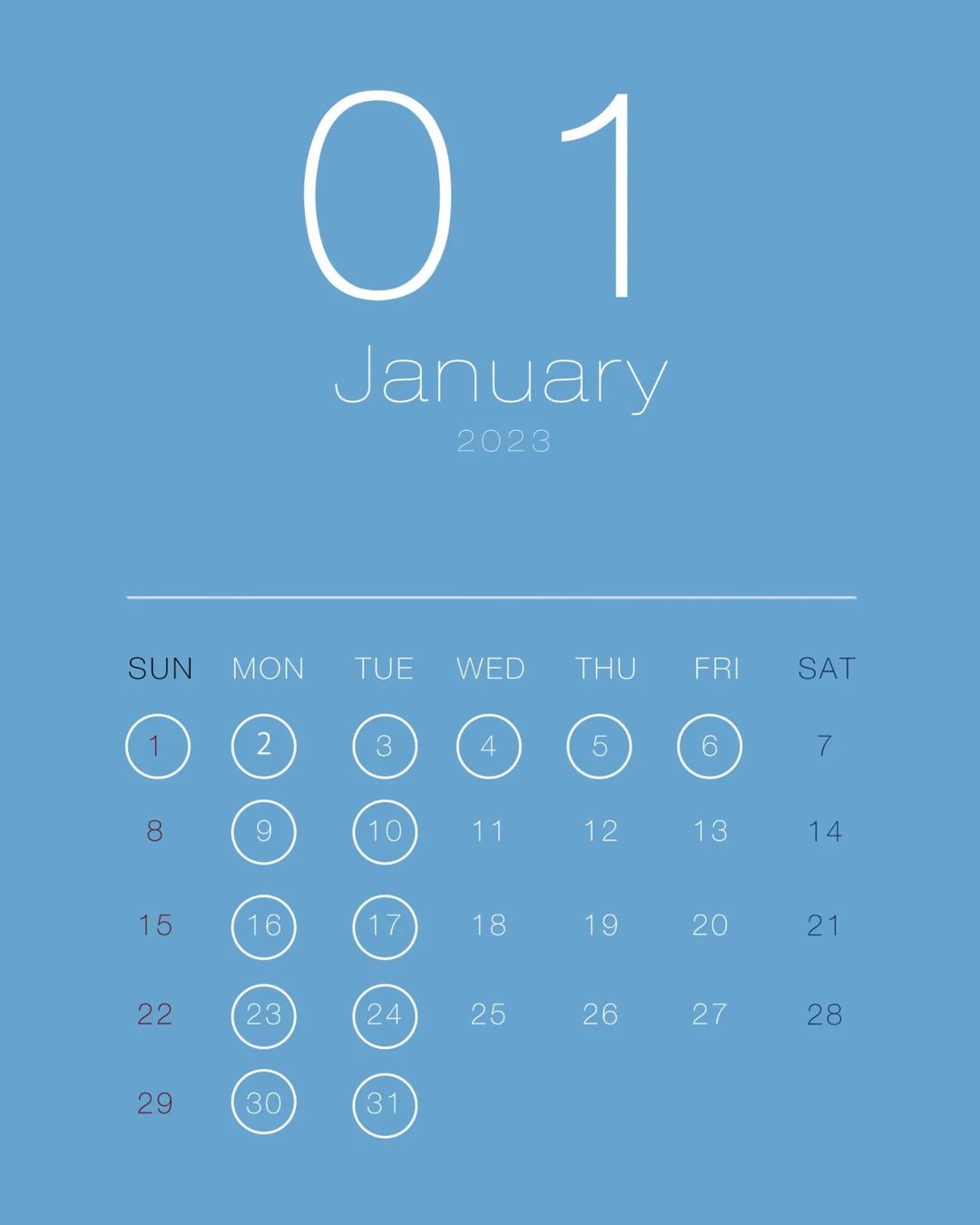 1月の営業日（2023.01.04）