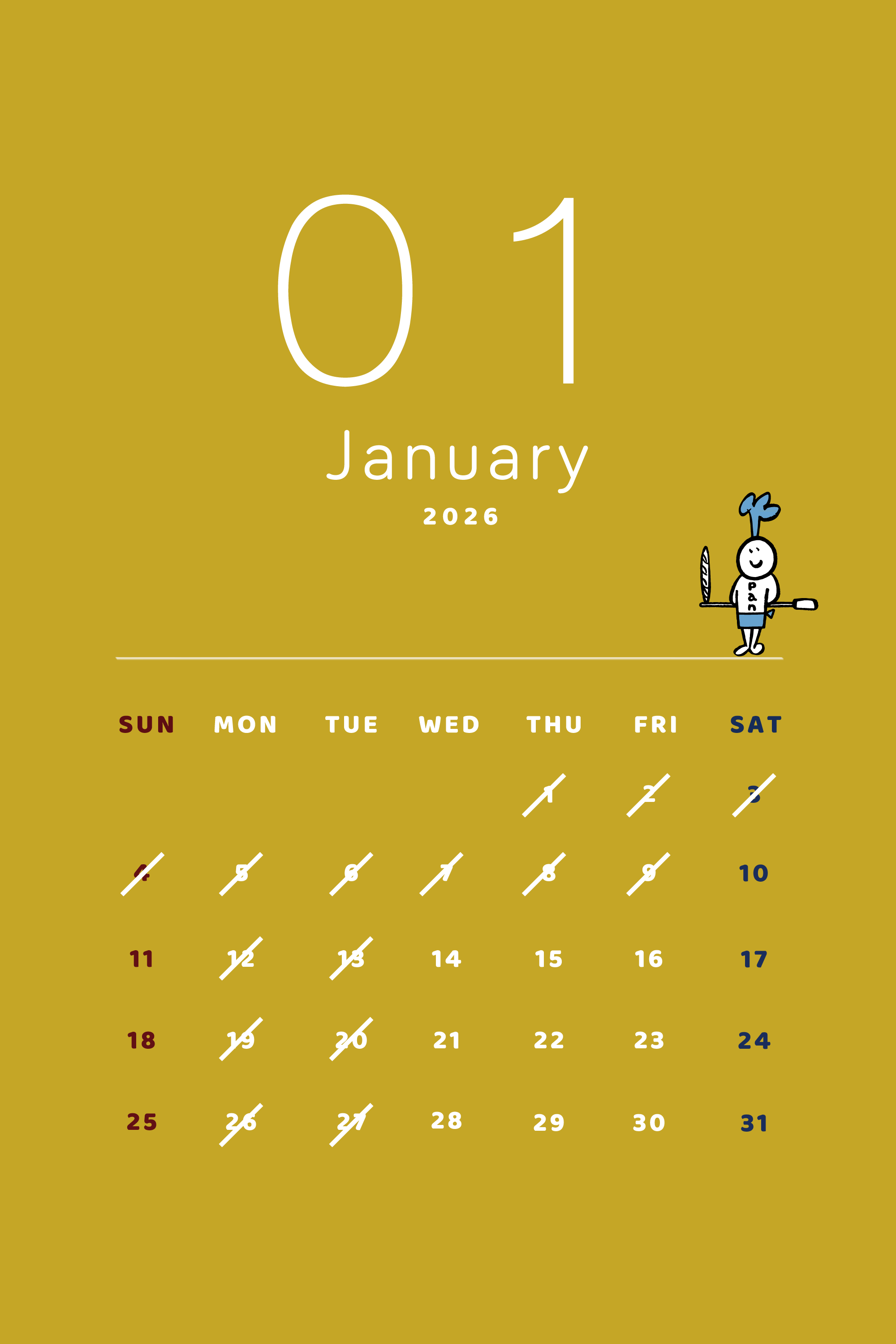 2026年1月の営業日（2026.01.07）